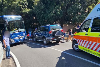 La scena dell'incidente a Cala Gonone