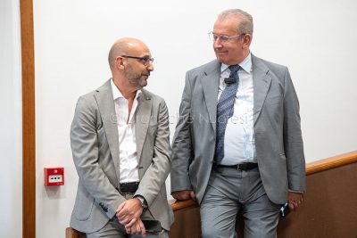 Leonardo Moro con Giuseppe Luigi Cucca (foto S.Novellu)