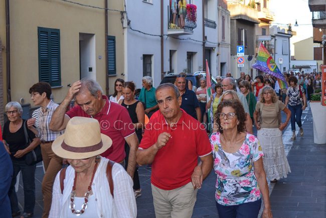 Orosei, manifestazione per la Palestina (foto Nieddu)