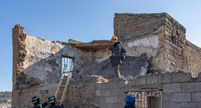 Sopralluogo sul rudere della tragedia (foto S.Novellu)