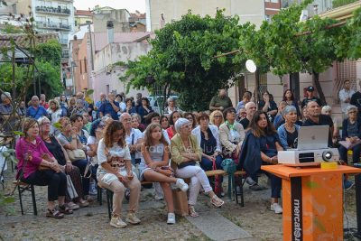 Un momento della proiezione a Sud-Equo (foto F.Nieddu)