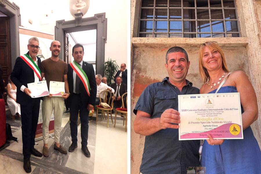 I giovani del Mandrolisai brindano al successo: i vini di Vacca e Giacu trionfano al “Città del Vino”