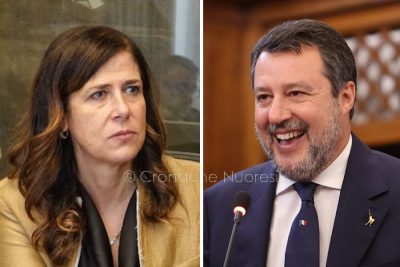 Alessandra Todde e Matteo Salvini