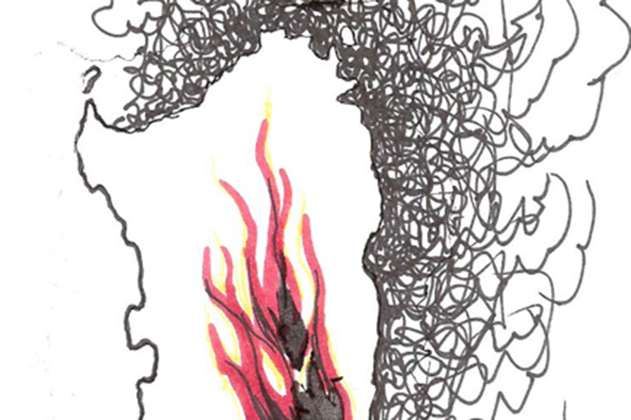 L’arte contro il fuoco: Elio Moncelsi e la Sardegna accesa con un fiammifero