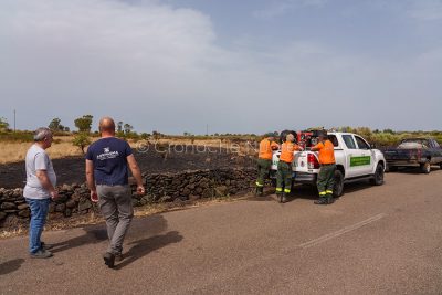 Scano Montiferro, incendio a Bena Uda (foto S.Novellu)
