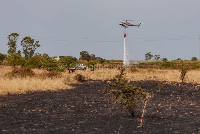 Scano Montiferro, incendio a Bena Uda (foto S.Novellu)