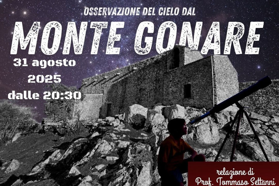 A Sarule si alza lo sguardo al cielo: Comune e associazione Astronomica Nuorese  invita all’osservazione notturna sul Monte Gonare