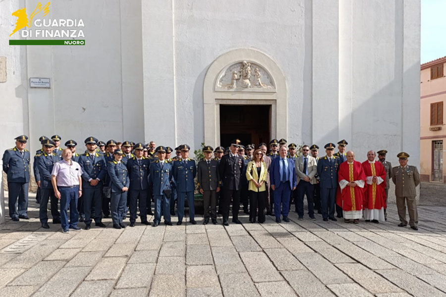 La Guardia di Finanza di Nuoro celebra San Matteo, il suo santo Patrono