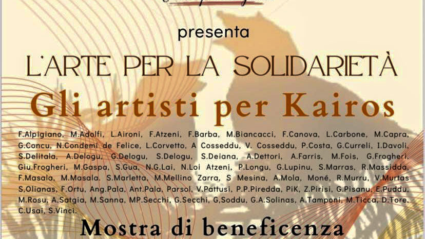 Artisti a Nuoro in mostra per l’associazione Kairos: l’arte al servizio della solidarietà
