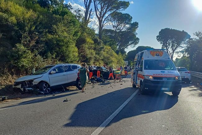 La scena dell'incidente 