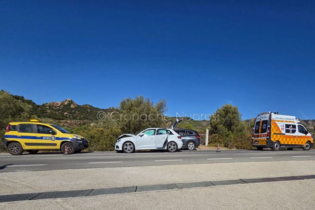 La scena dell'incidente sulla Orosei-Siniscola