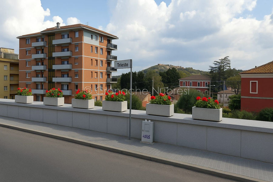 Pannelli o fiori? La decisione è presa: in via Trieste vince la linea del Comune