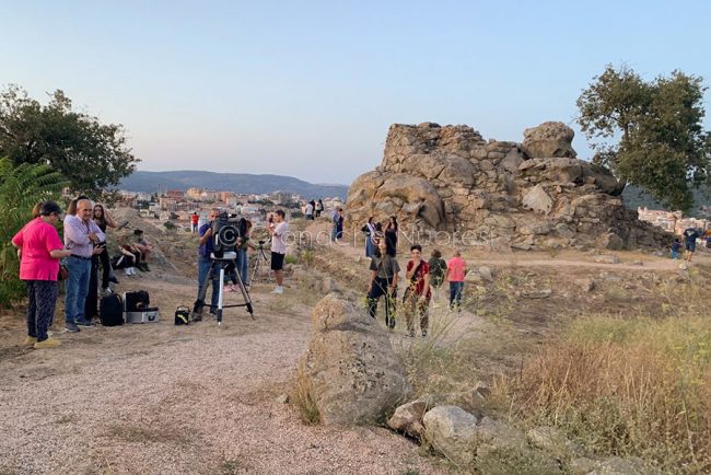 L'osservazione dell'eclissi di luna a Tanca Manna