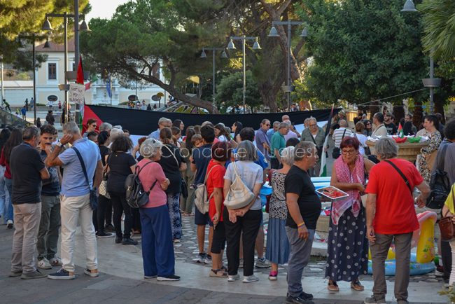 Nuoro, manifestazione per Gaza (foto Nieddu)
