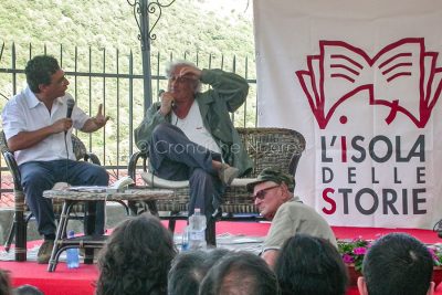 Stefano Benni a Gavoi (foto S.Novellu)