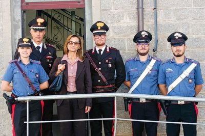 Il prefetto Alessandra Nigro in visita dai carabinieri di Fonni e Gavoi