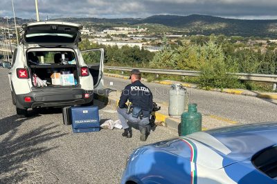 La Polizia scientifica in azione