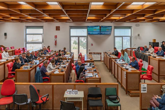 La seduta odierna del consiglio comunale (foto S.Novellu)