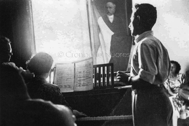 Nedo Pirisino davanti alla commissione ENAL - Ente Nazionale Assistenza Lavoratori - 1950