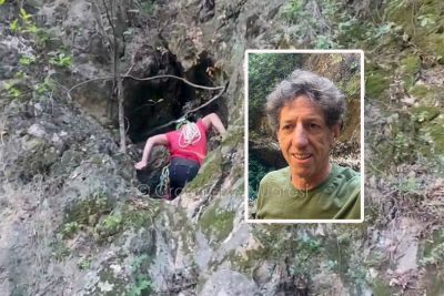 Nel riquadro la vittima Luca Pedrali