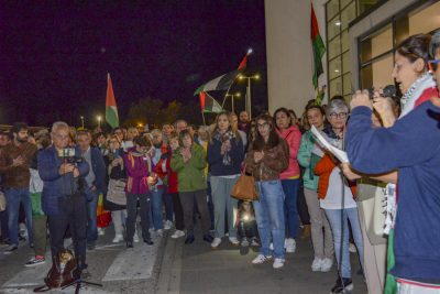 Nuoro, flash mob all'ospedale San Francesco (foto Nieddu)