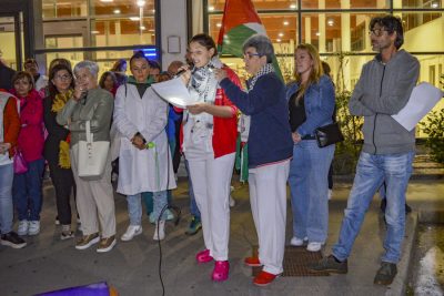 Nuoro, flash mob all'ospedale San Francesco (foto Nieddu)