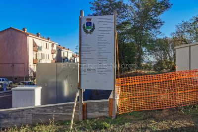 Nuoro, cantiere al parco di Tanca Manna (foto S.Novellu)