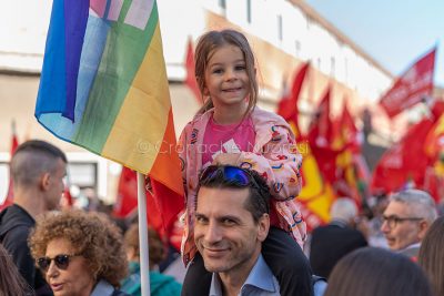 Nuoro, manifestazione per la Palestina (foto S.Novellu)