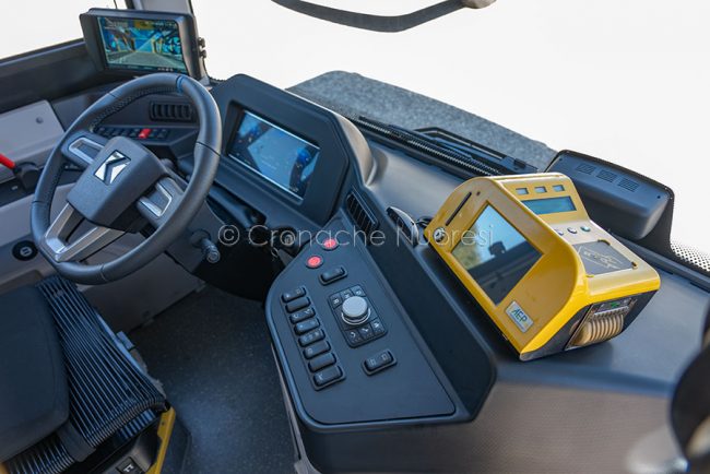 Strumentazione di un'autobus elettrico ATP (foto S.Novellu)