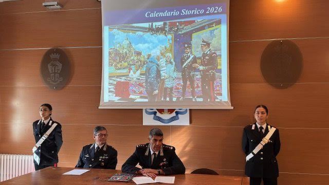 La presentazione al comando provinciale di N