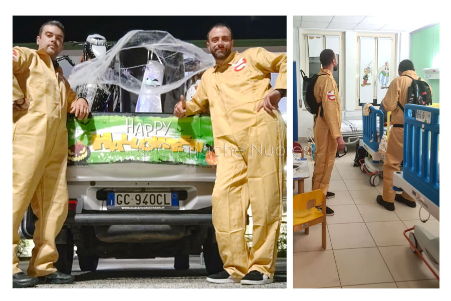 Un Halloween Speciale a Nuoro: Seddone e Barria  portano sorrisi e dolcetti ai piccoli pazienti