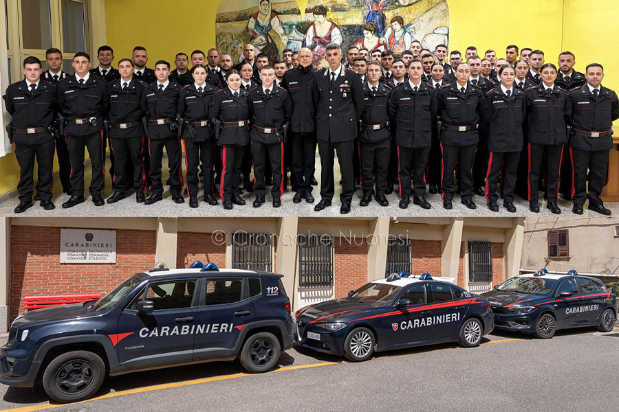 Quarantaquattro nuovi carabinieri in forze nel territorio del Nuorese