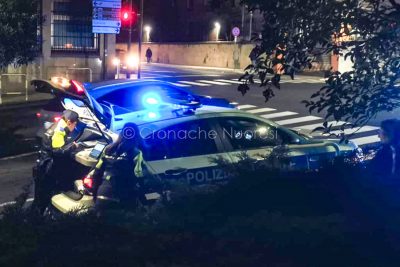 I rilievi della Polizia Locale (foto S.Novellu)
