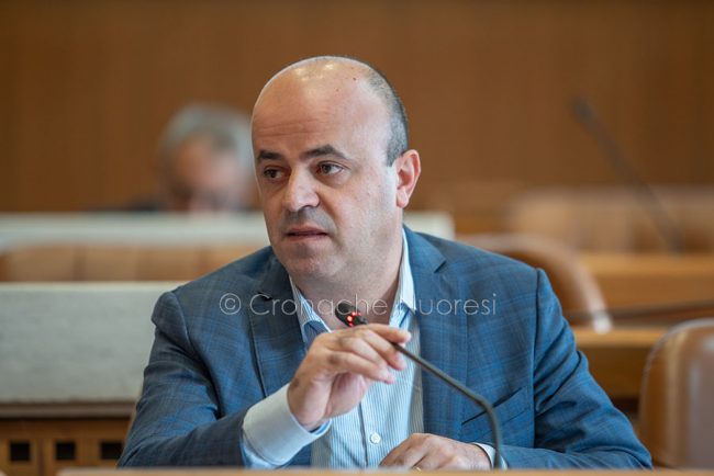 Il presidente della Provincia Giuseppe Ciccolini (foto S.Novellu)