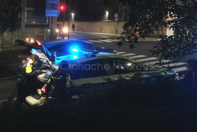 I rilievi della Polizia locale (foto S.Novellu)