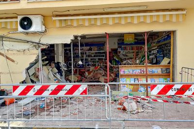 La scena dell'incidente alla Caletta