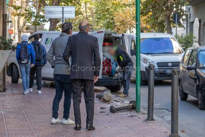 La scena dell'incidente (foto S.Novellu)