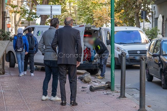 La scena dell'incidente (foto S.Novellu)