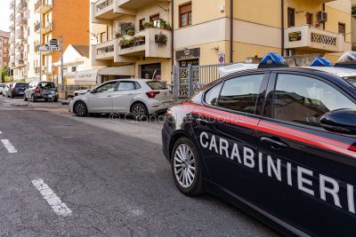 La scena dell'incidente in via Catte (foto S.Novellu)