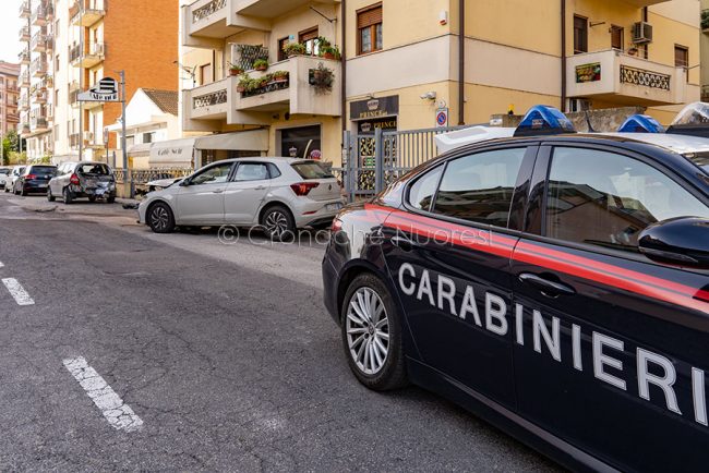 La scena dell'incidente in via Catte (foto S.Novellu)