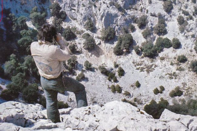 Murena in esplorazione alla dolina di Su Sercone