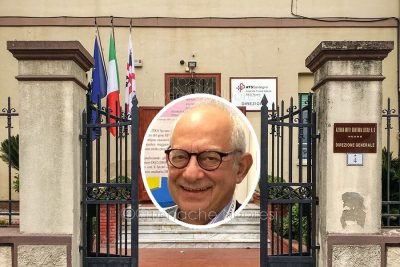 Nel riquadro il direttore sanitario Pierpaolo Bitti
