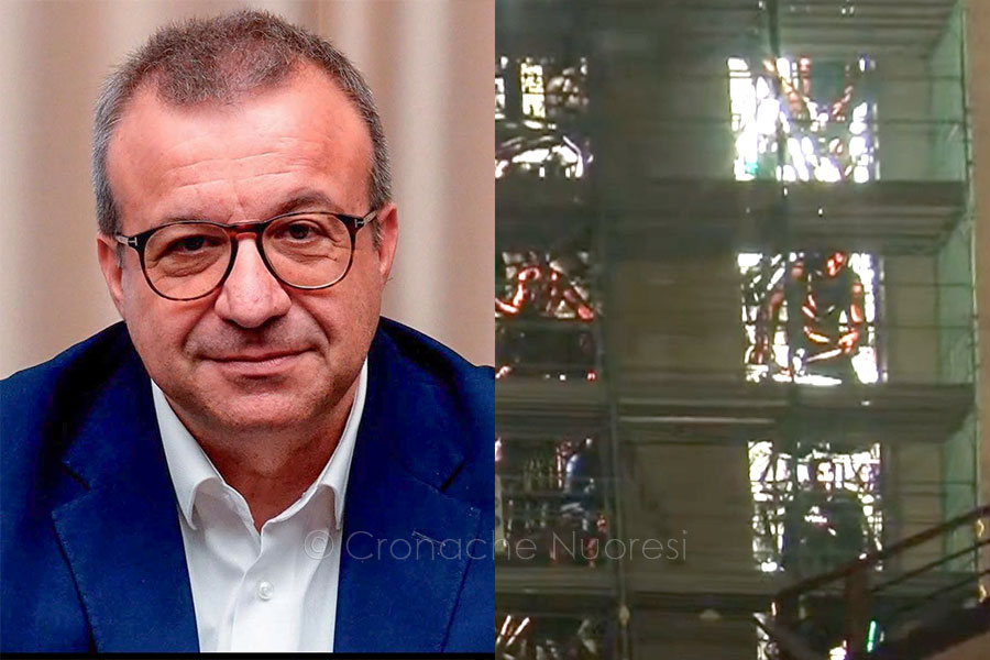 L’assessore Emanuele Cani scivola e sfonda la storica vetrata di Mario Sironi al MIMIT