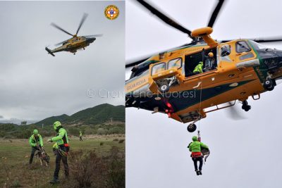 Il Soccorso alpino impegnato nell'esercitazione