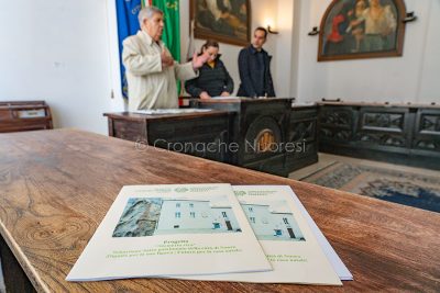 Un momento della conferenza stampa (foto S.Novellu)