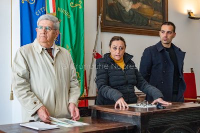 Un momento della conferenza stampa (foto S.Novellu)