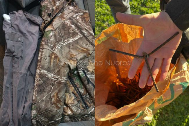 Una parte del materiale rinvenuto durante il blitz