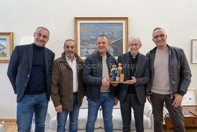 Coldiretti e Confartigianato dal Vescovo (foto S.Novellu)