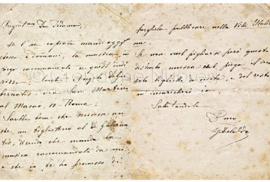 La lettera di Deledda a Gallisai