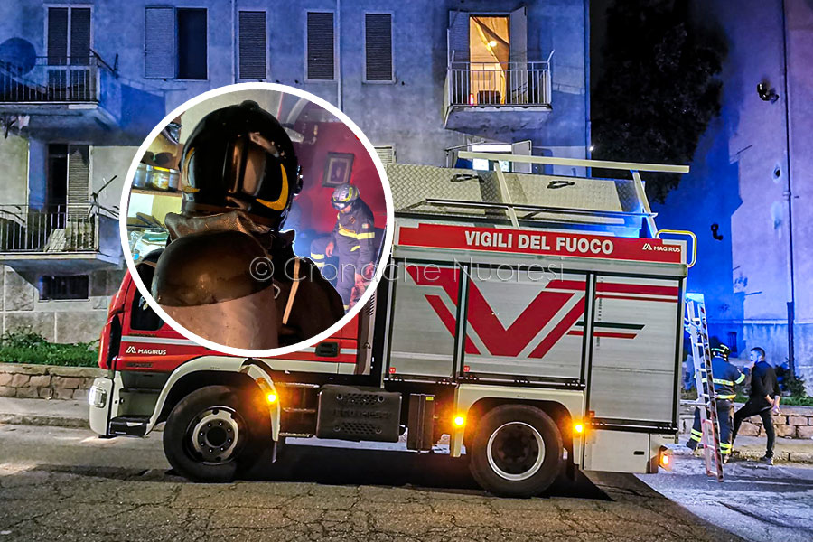 Nuoro. Tragedia sfiorata al Trenino. Appartamento a fuoco: ustionato un uomo